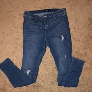 Hollister high rise jean legging medium wash
